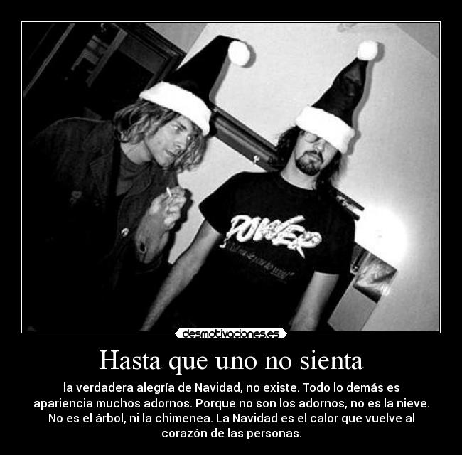 carteles nirvana navidad desmotivaciones