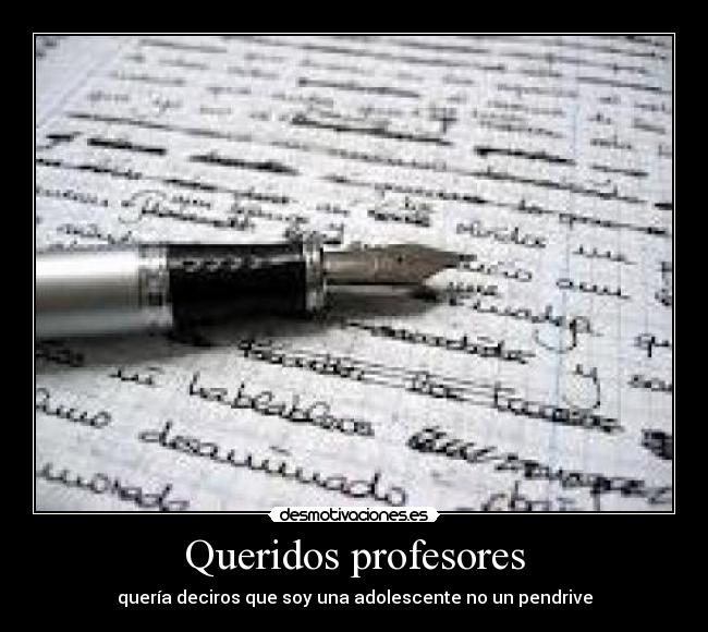 Queridos profesores - 