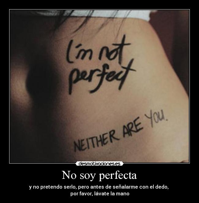 No soy perfecta - 