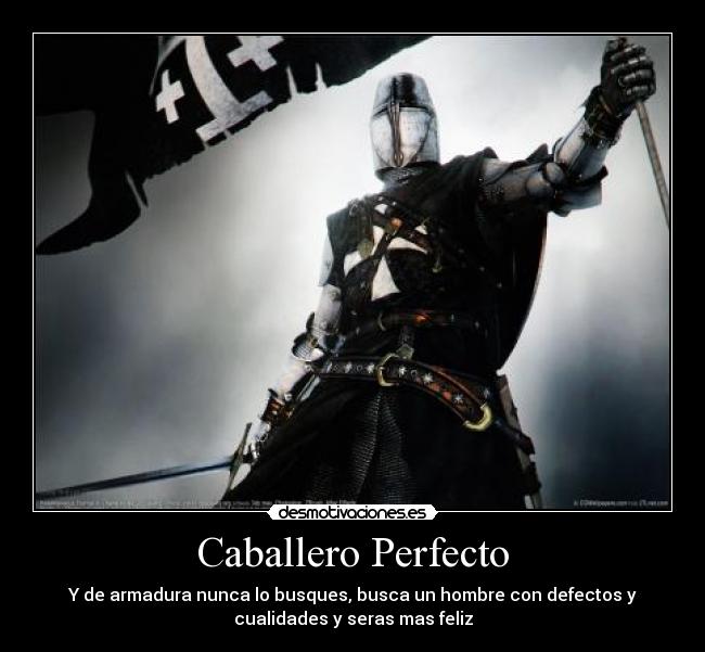 carteles busque perfecto caballero armadura busca hombre con defectos ccualidades seras mas desmotivaciones