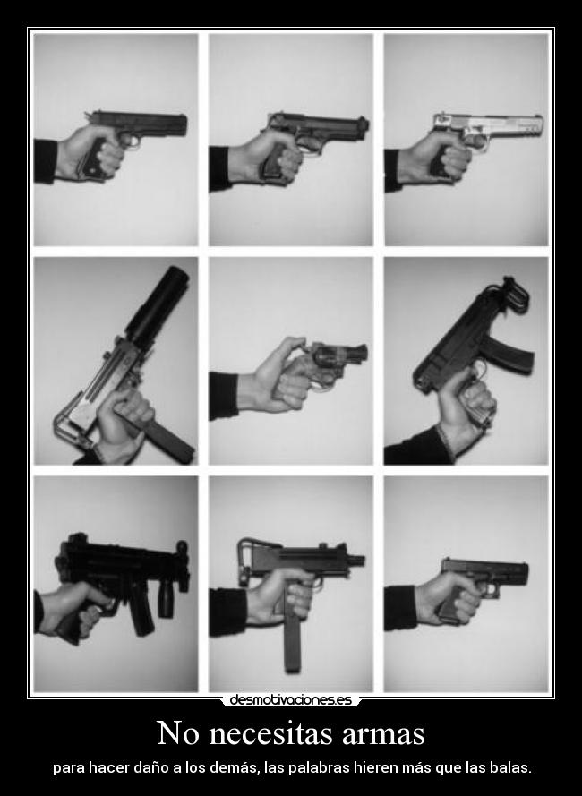 No necesitas armas - 