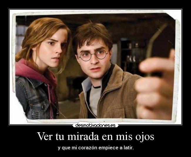 carteles hermione harry desmotivaciones