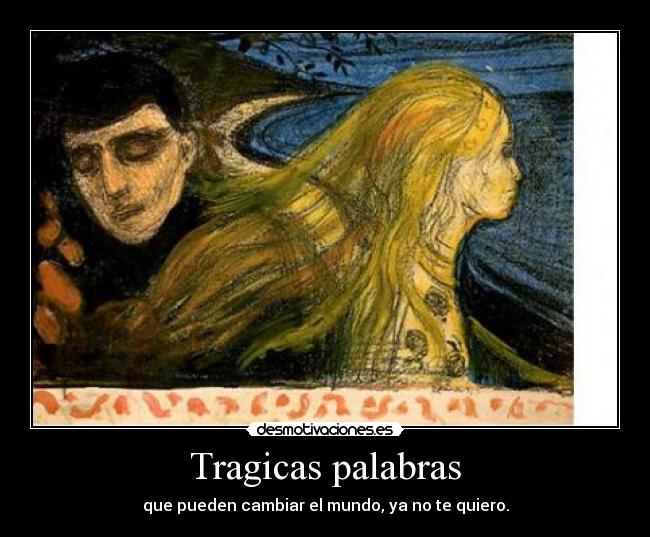 Tragicas palabras - 