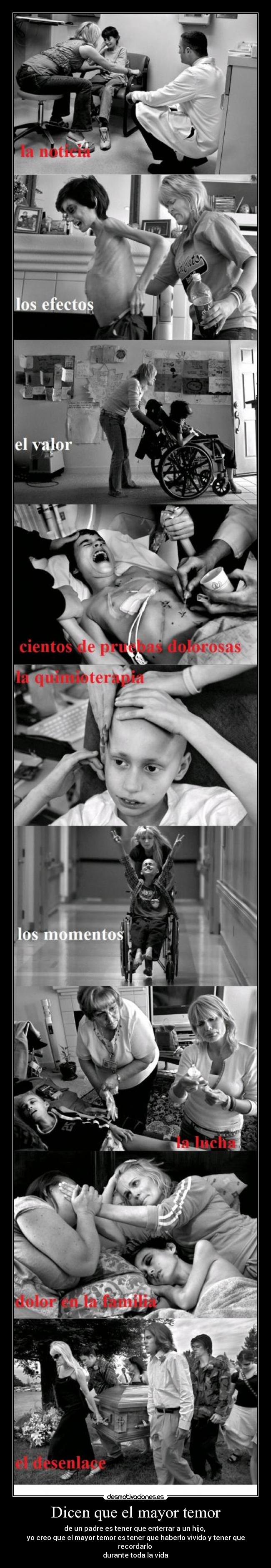 Dicen que el mayor temor -