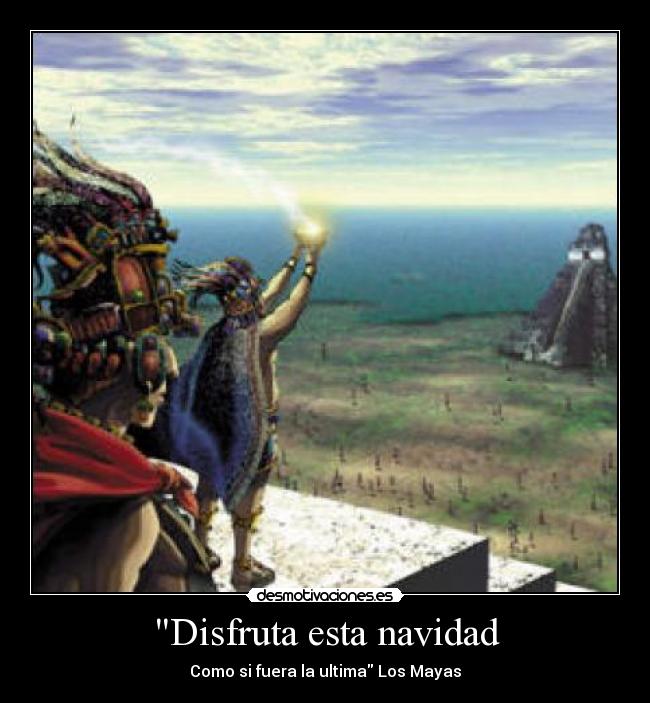 carteles navidad mayas desmotivaciones