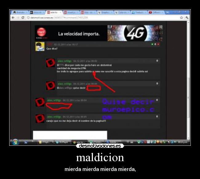 maldicion - mierda mierda mierda mierda,