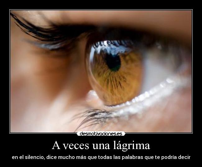 A veces una lágrima -