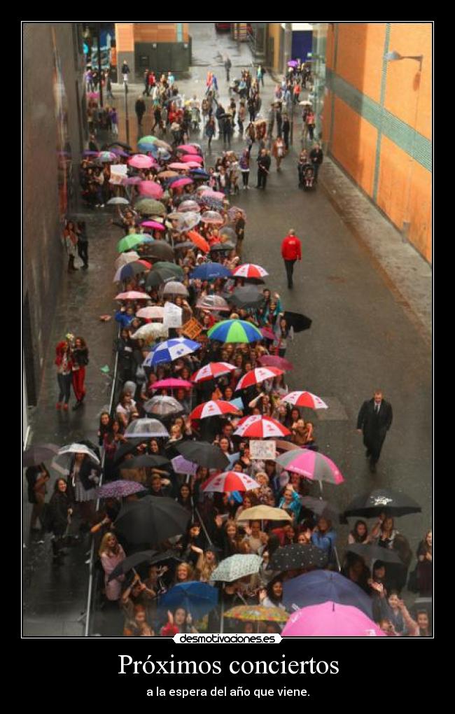 Próximos conciertos - a la espera del año que viene.
