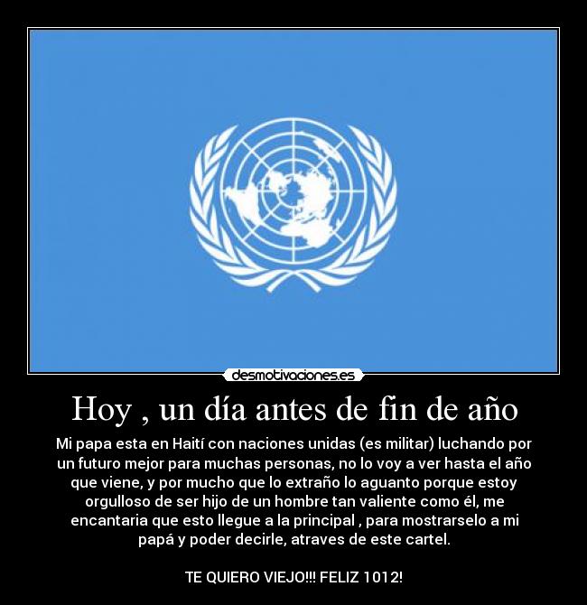 carteles papa 1012 naciones unidas onu viaje ano desmotivaciones