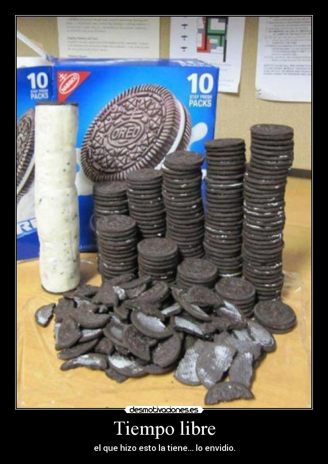 Tiempo libre - el que hizo esto la tiene... lo envidio.