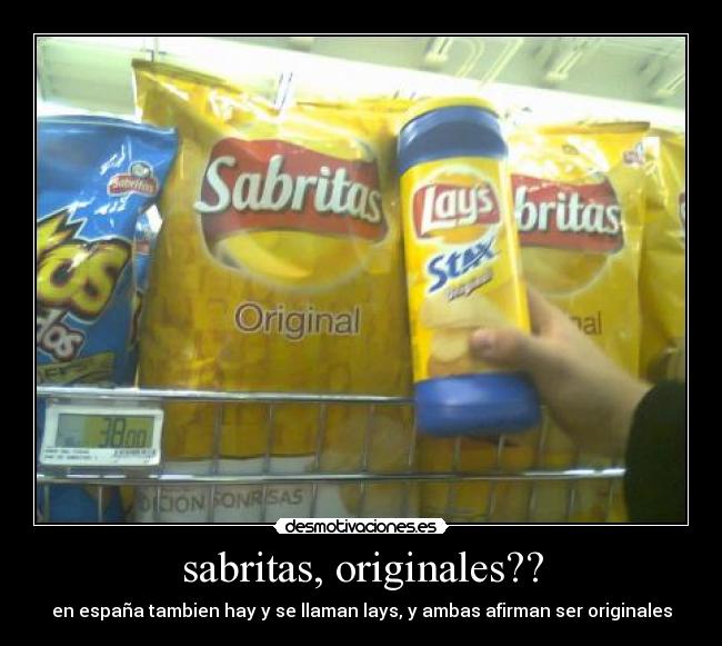 sabritas, originales?? -