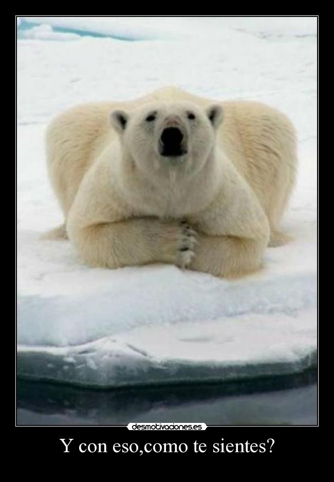 Y con eso,como te sientes? -