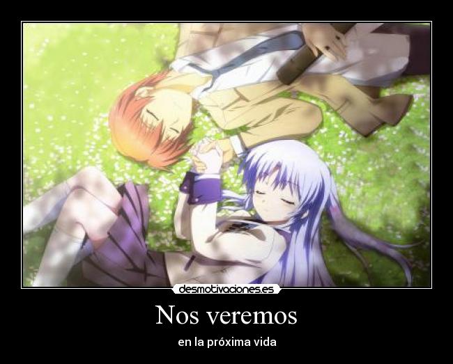 carteles angel beats desmotivaciones