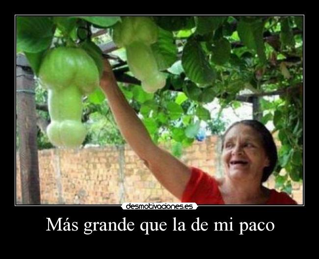 Más grande que la de mi paco - 