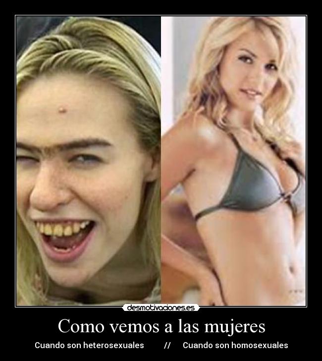 Como vemos a las mujeres - Cuando son heterosexuales // Cuando son homosexuales
