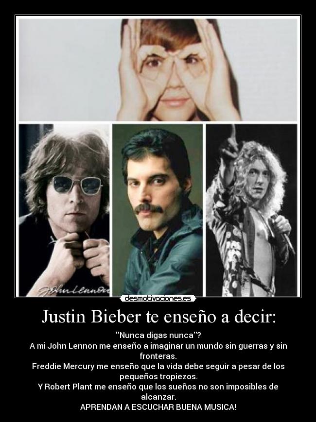 carteles justin musica desmotivaciones