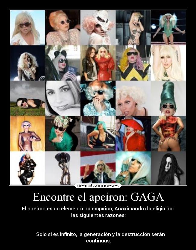 Encontre el apeiron: GAGA - El ápeiron es un elemento no empírico; Anaximandro lo eligió por
las siguientes razones:
Solo si es infinito, la generación y la destrucción serán
continuas.