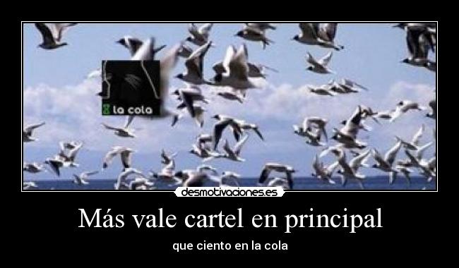 Más vale cartel en principal -