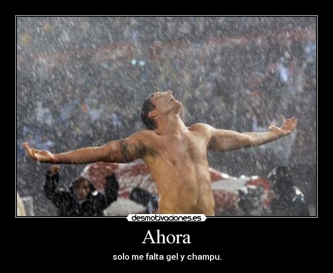 Ahora - solo me falta gel y champu.