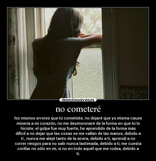 no cometeré - 