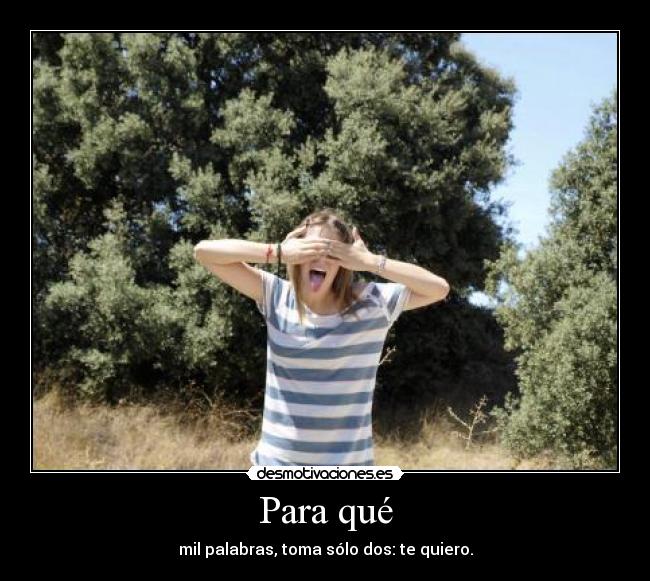 Para qué - 