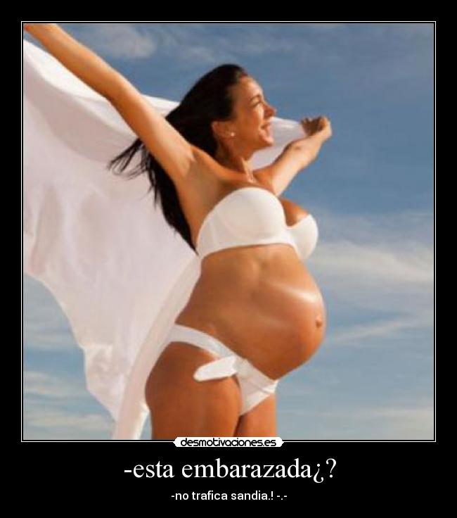 carteles esta embarazada desmotivaciones