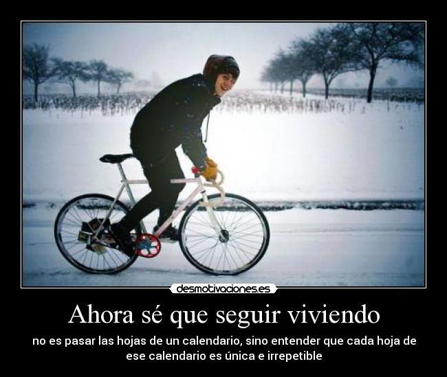 Ahora sé que seguir viviendo - 