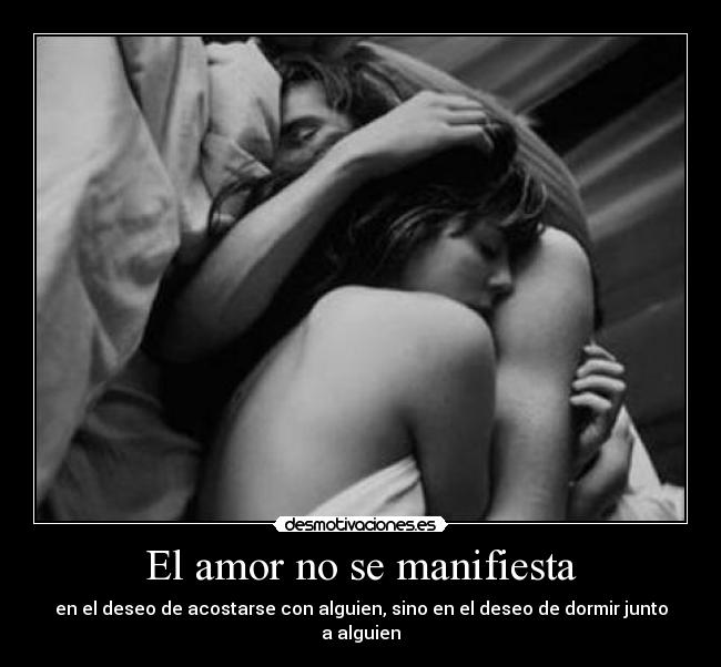 El amor no se manifiesta - 
