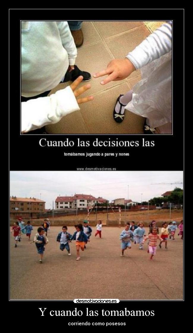 carteles correr decision poseso ninos desmotivaciones