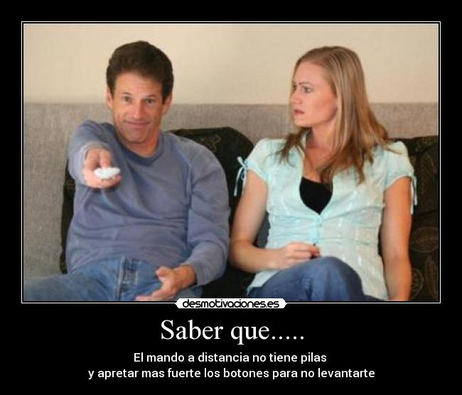 Saber que..... -