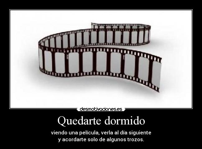 Quedarte dormido -