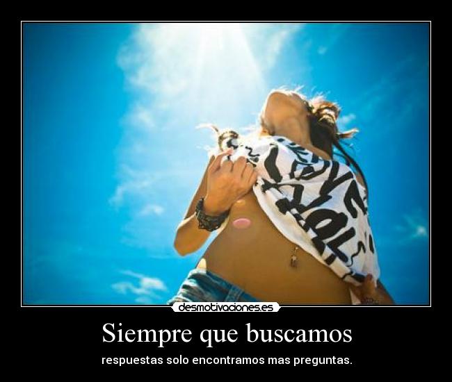 Siempre que buscamos -