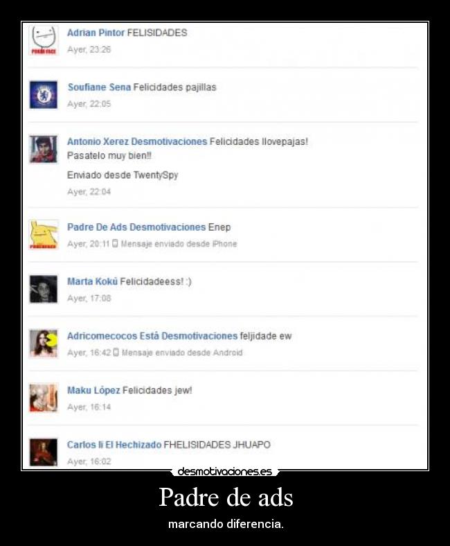 Padre de ads - marcando diferencia.