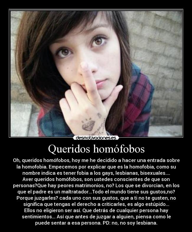 Queridos homófobos - 