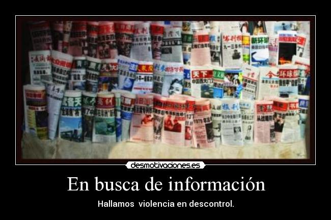 En busca de información -