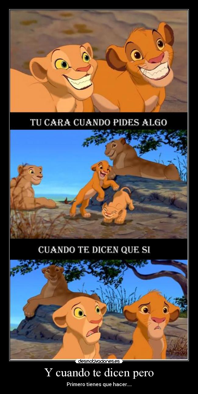 Y cuando te dicen pero - 