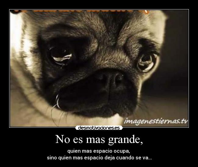 No es mas grande, - 