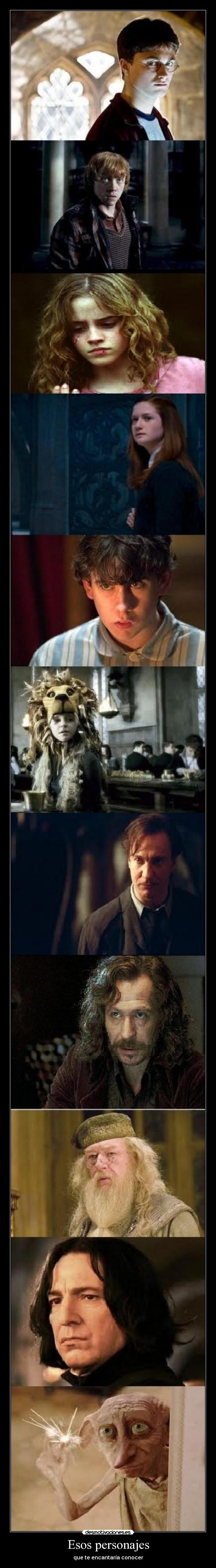 Esos personajes - que te encantaría conocer