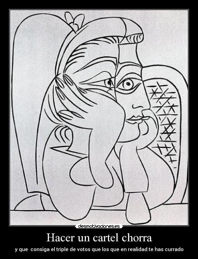 Hacer un cartel chorra -