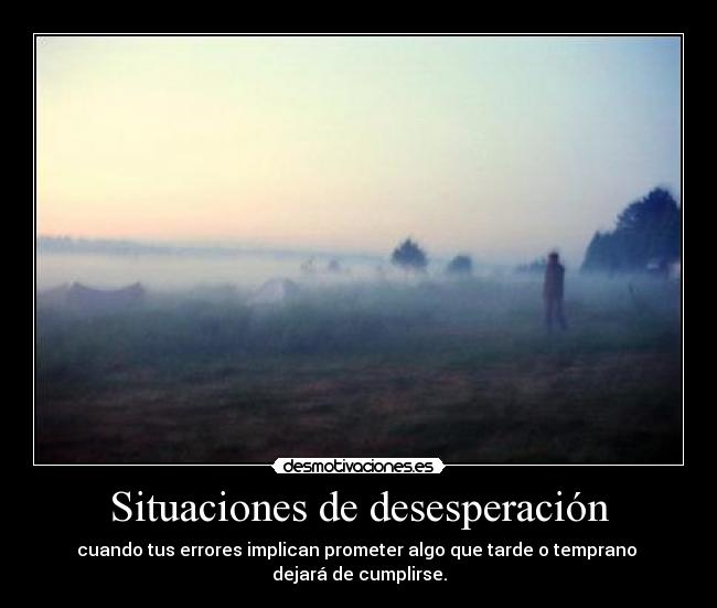 Situaciones de desesperación - 