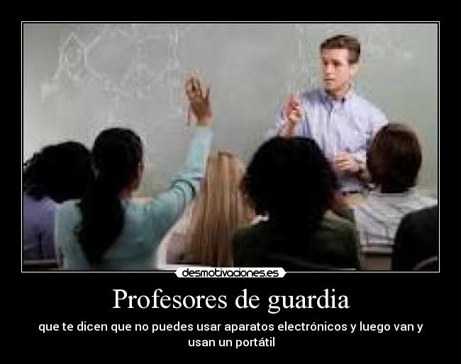 Profesores de guardia -
