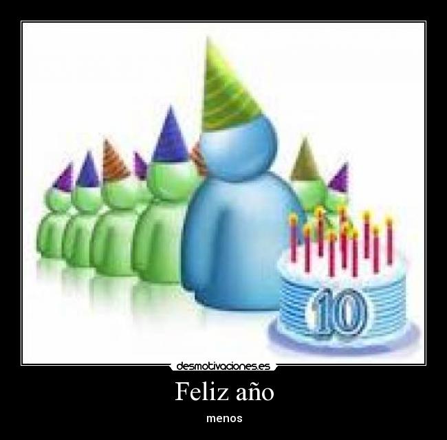 Feliz año - menos