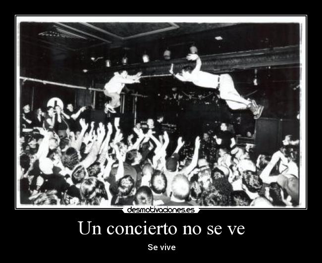 Un concierto no se ve -