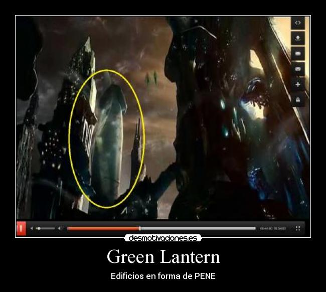 carteles green lantern falo pene desmotivaciones