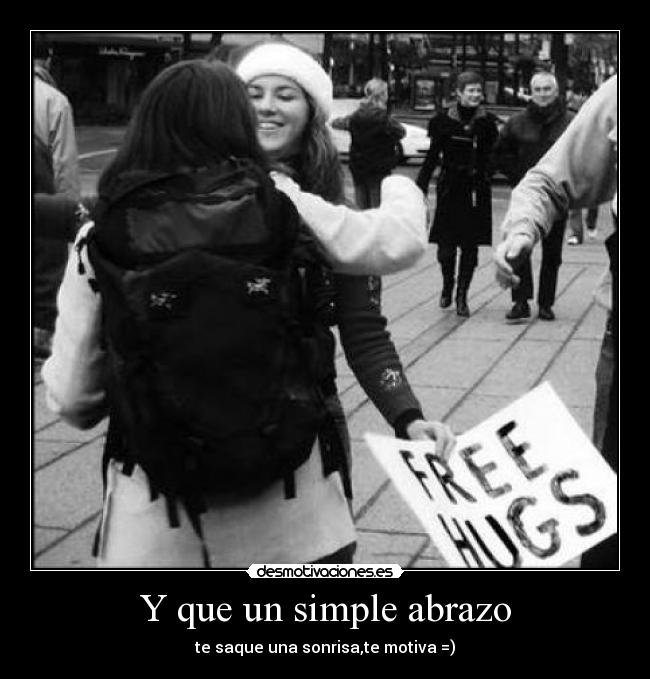 carteles abrazo siempre desmotivaciones