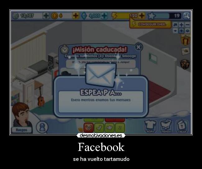 Facebook - se ha vuelto tartamudo