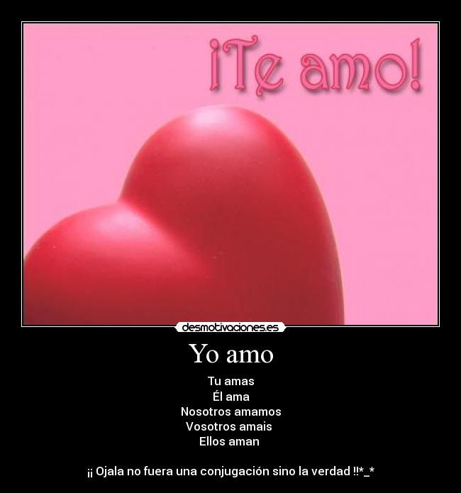 Yo amo -