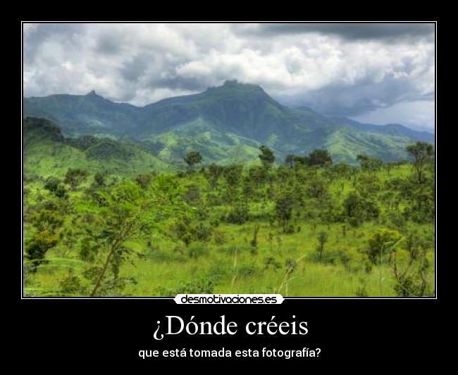 ¿Dónde créeis -