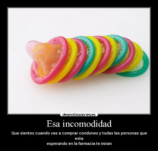 carteles incomodidad comprar condones desmotivaciones