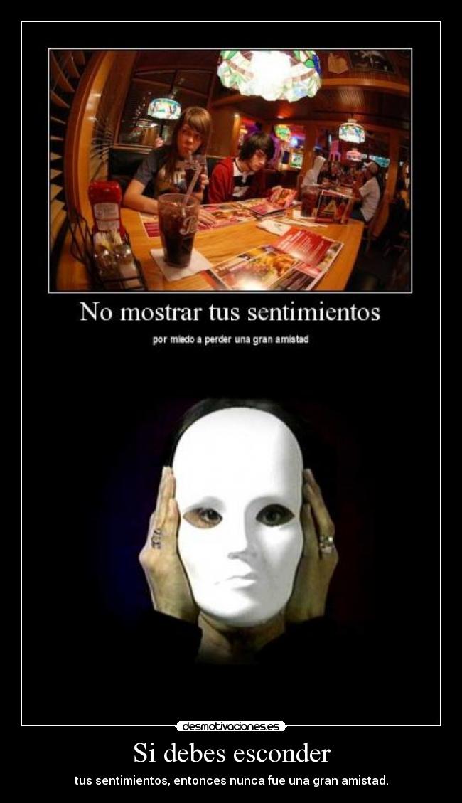 Si debes esconder -